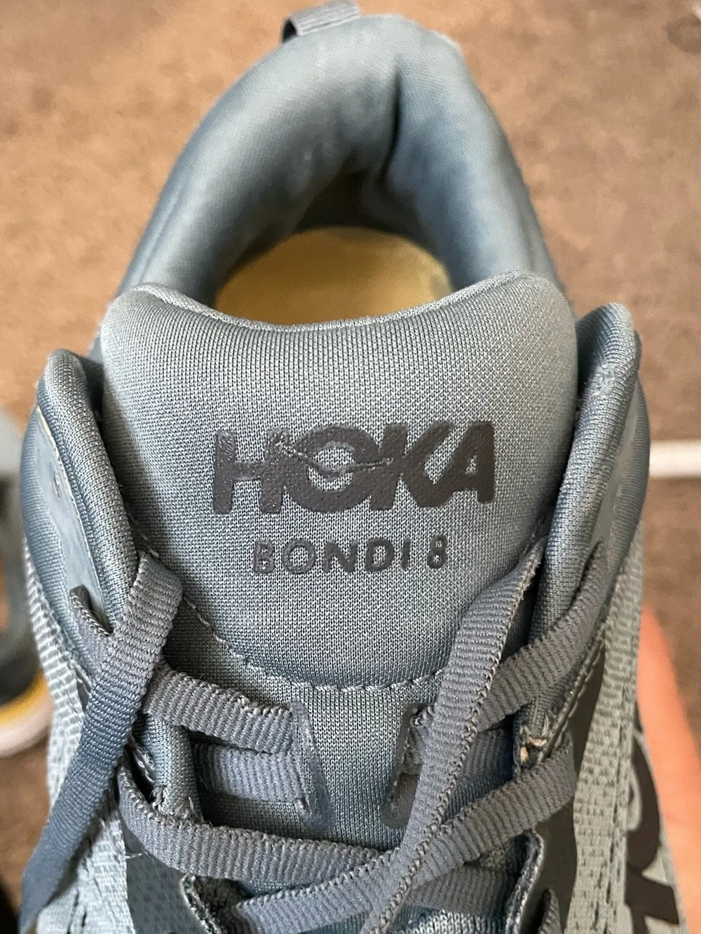 HOKA Bondi 8 Mens 11.5 2E Wide Goblin Blue Road Running Walking Shoes 1127953